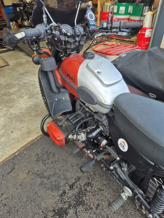 photo de snorkel en islande avec side car ural 10